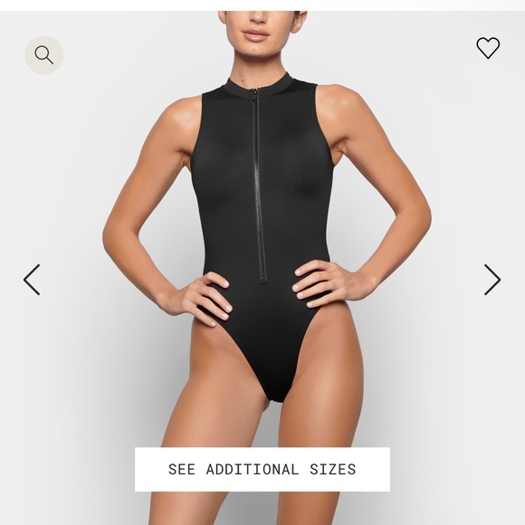 Skims ZIP FRONT SLEEVELESS ONE PIECE, size L, brand new - Picture 4 of 5